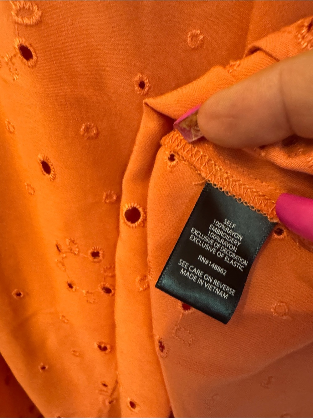 torrid Burnt Orange Eyelet Puff Sleeve Tunic - Picture 12 of 15